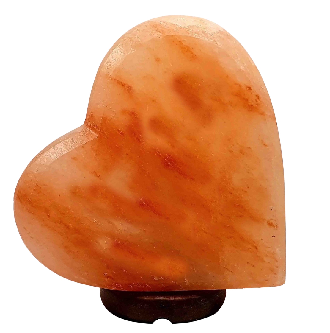 מנורת גביש מלח הימלאיה בצורת לב