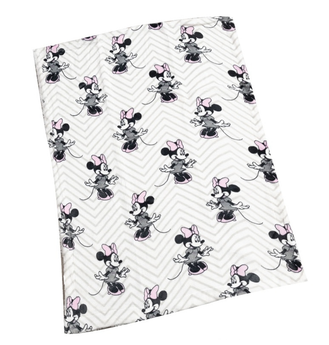 שמיכת חורף - מיני מאוס שחור לבן ורוד