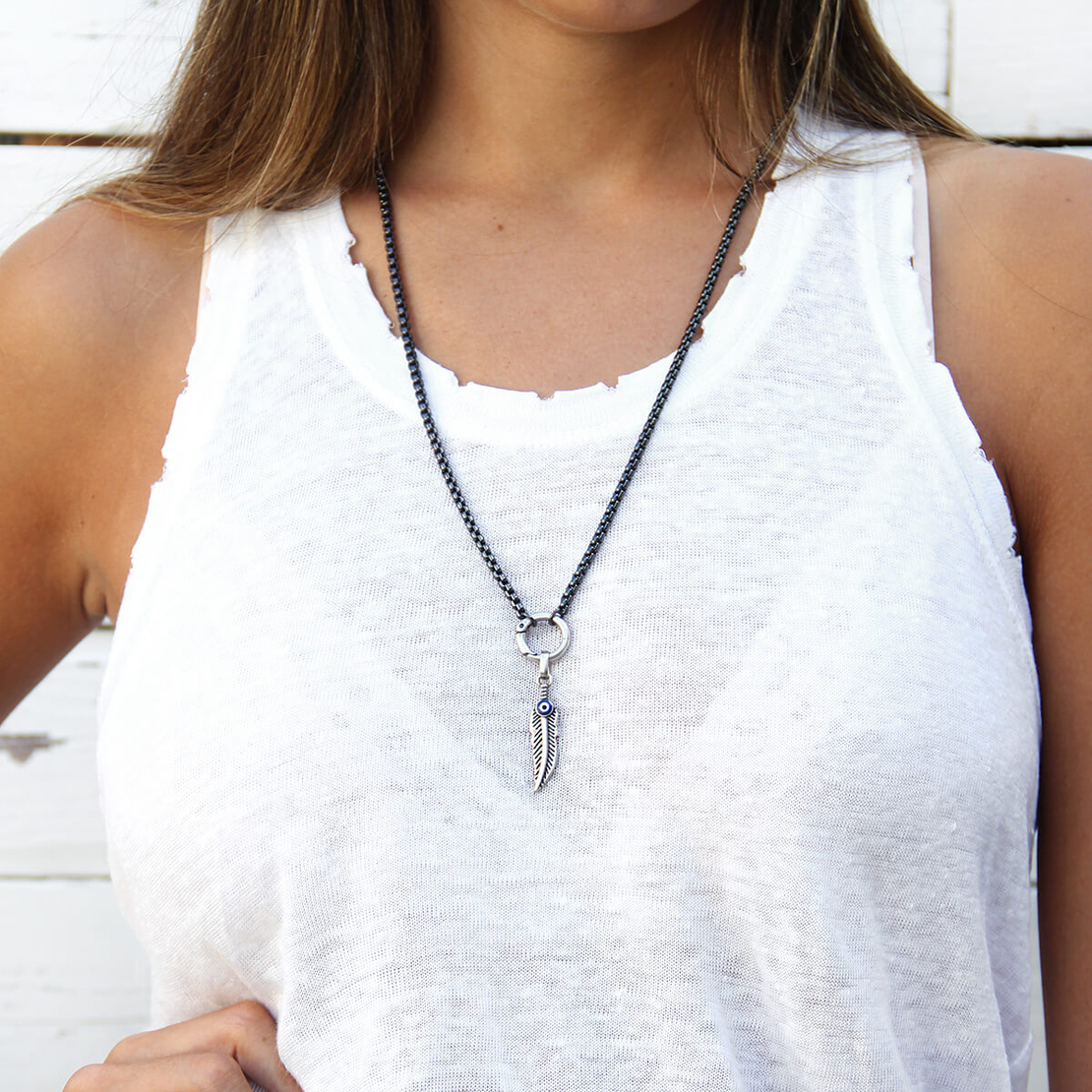 שרשרת יוניסקס נוצה