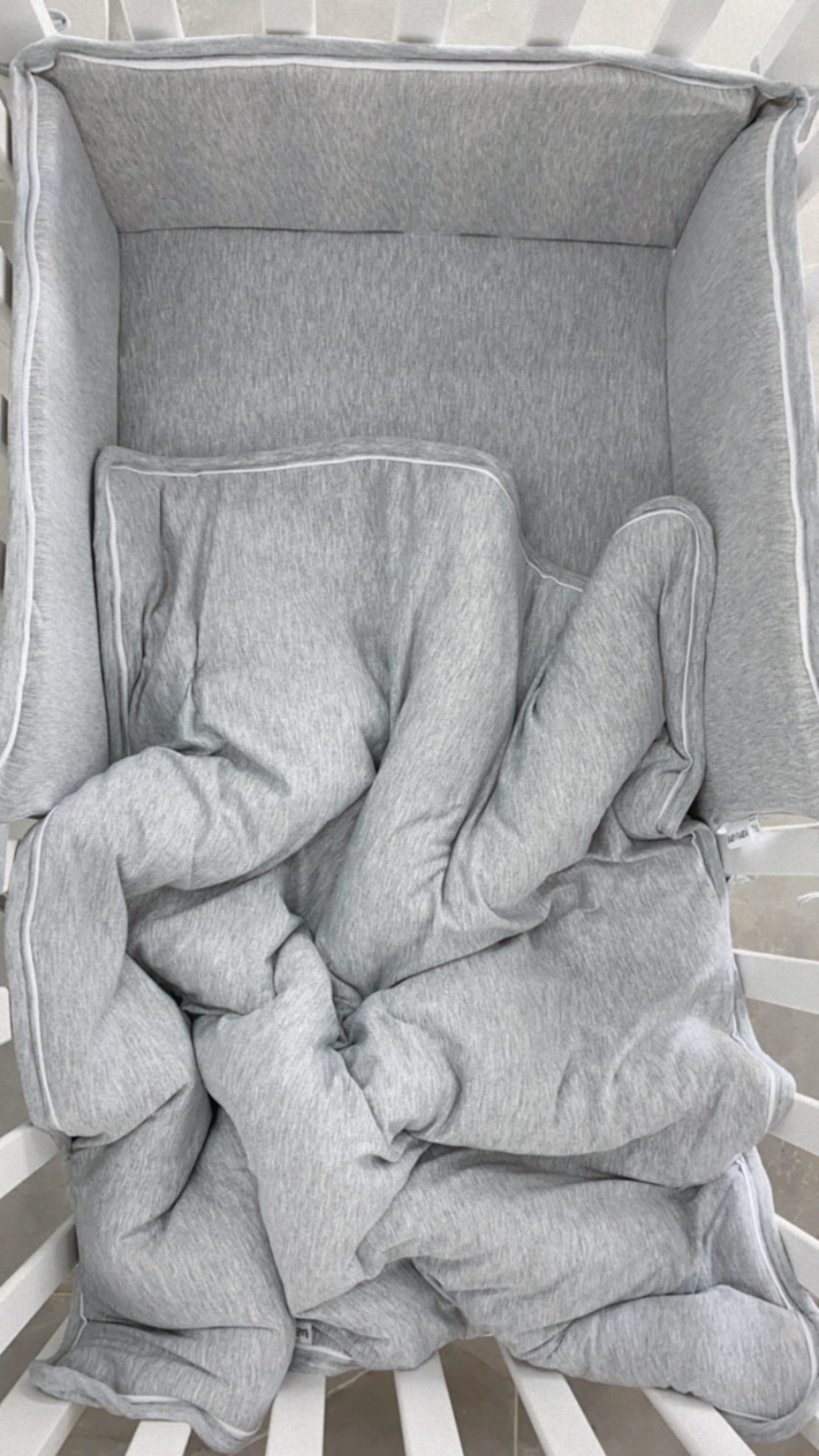 סדין לעריסה | אפור מלאנז