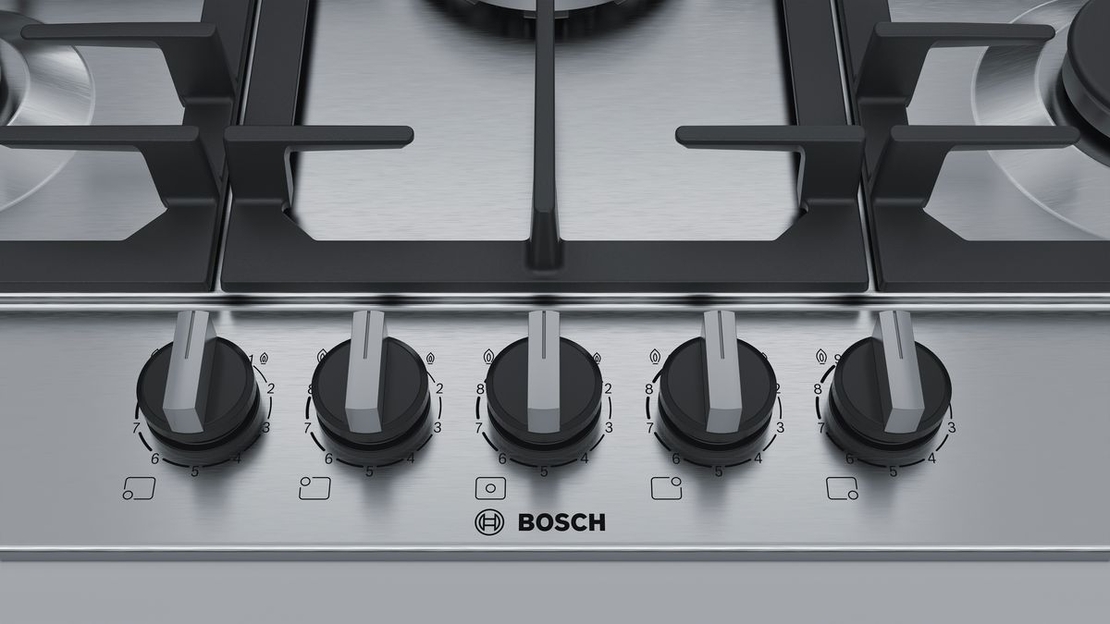 כיריים גז 5 להבות בוש Bosch PCQ7A5B90Y