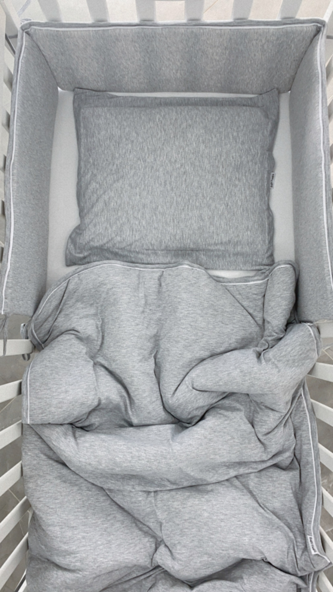 ציפיות לכרית המתוקה|אפור מלאנז BASIC