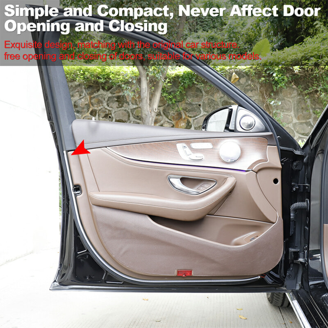 זוג סרטי לד אדום/לבן לדלתות הרכב