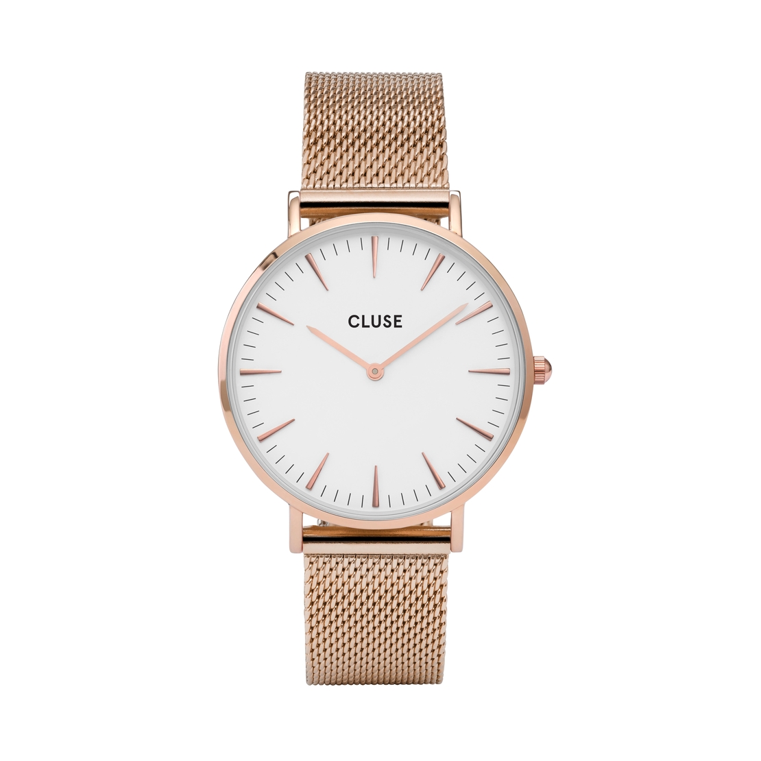 38 mm - CW0101201001  Boho Chic Mesh White, Rose Gold Colour