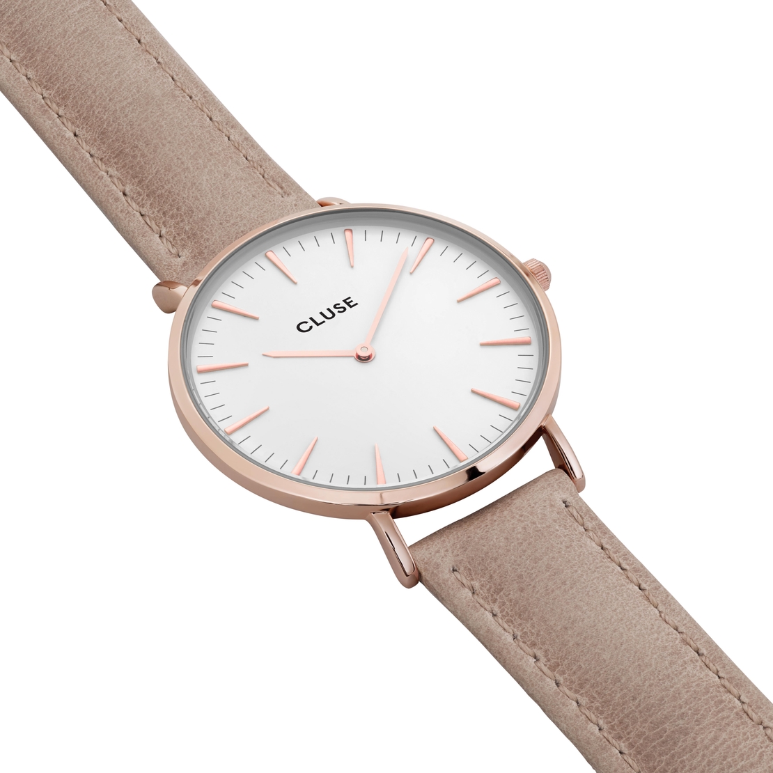 38  mm - CW0101201015  Boho Chic Leather Hazelnut, Rose
