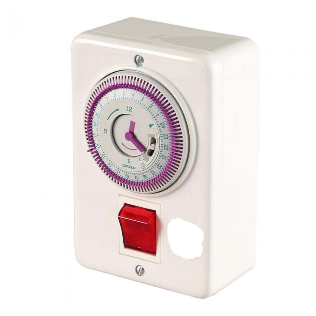 שעון לדוד לקופסא מלבנית אנכית התקנה על הטיח