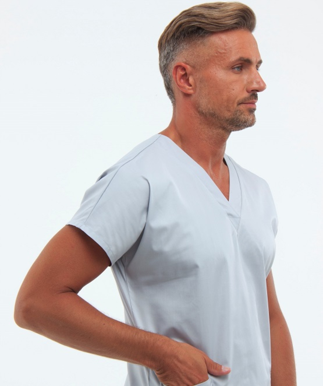 חליפת ניתוחים צבע אפור 0181