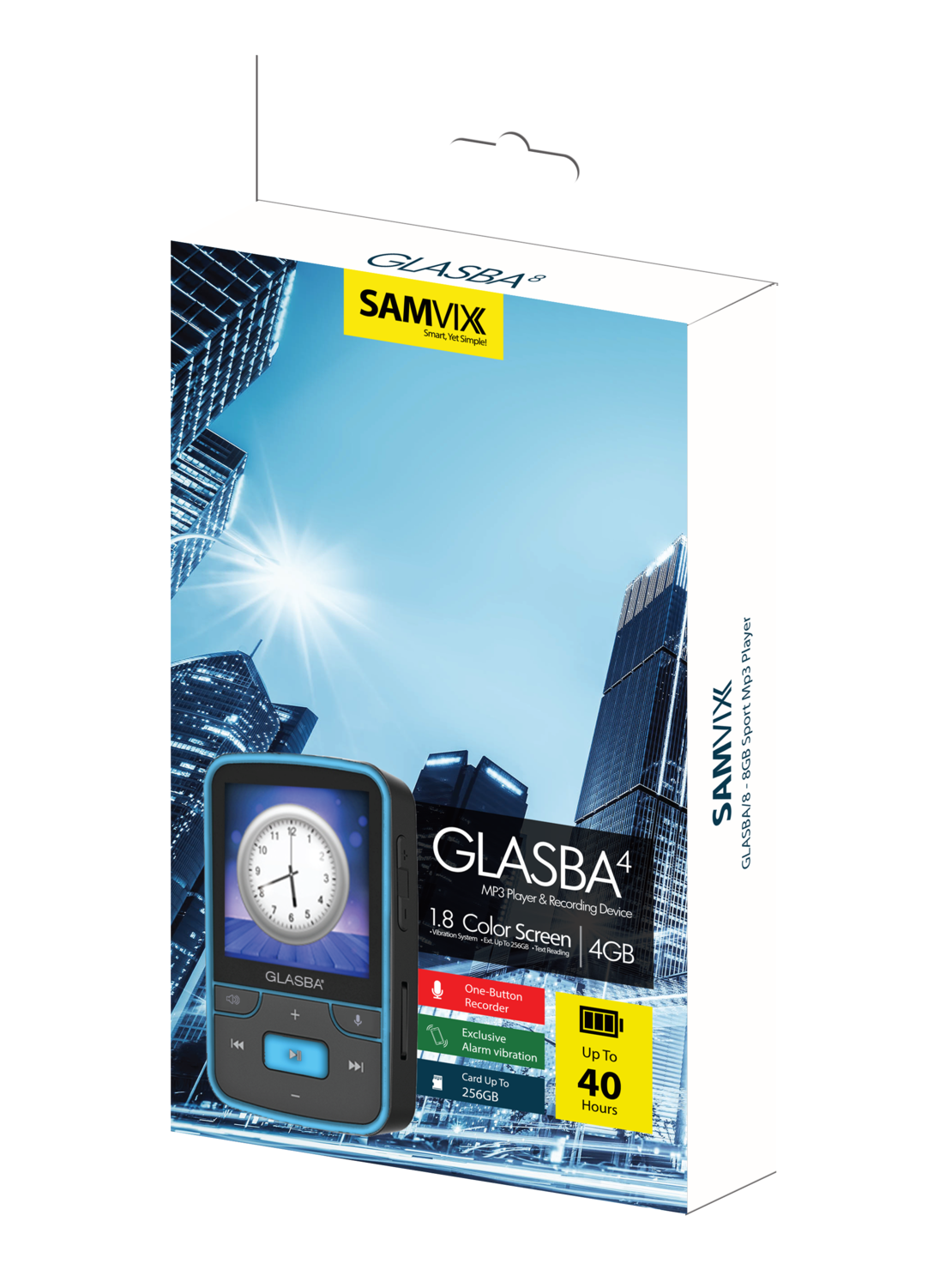 נגן MP3 גלסבה 4 | GLASBA 4 SAMVIX
