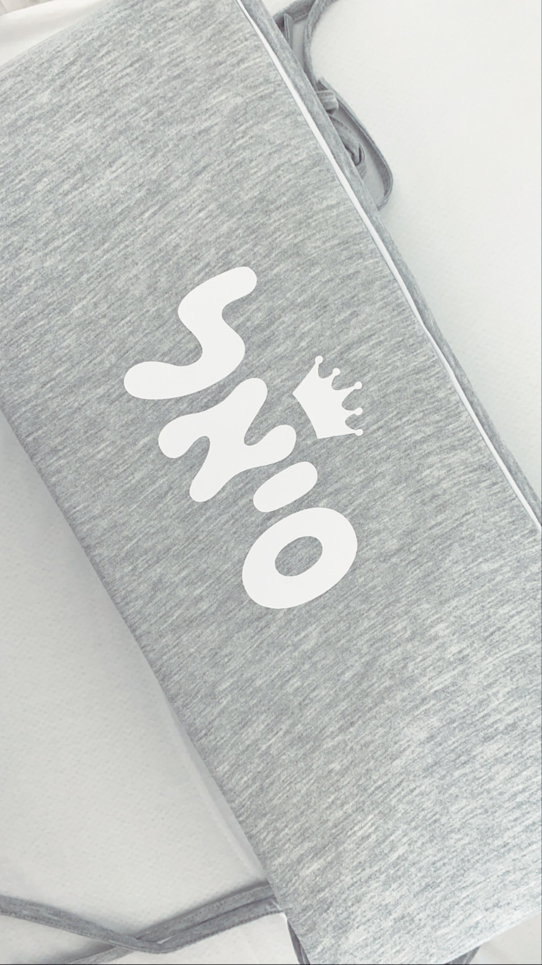 סט מלא לעריסה | Basic אפור מלאנז