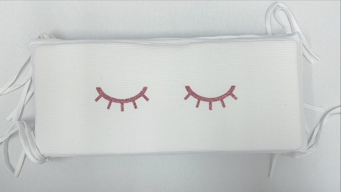 סט מלא לעריסה | ג'רסי וופל לבן 