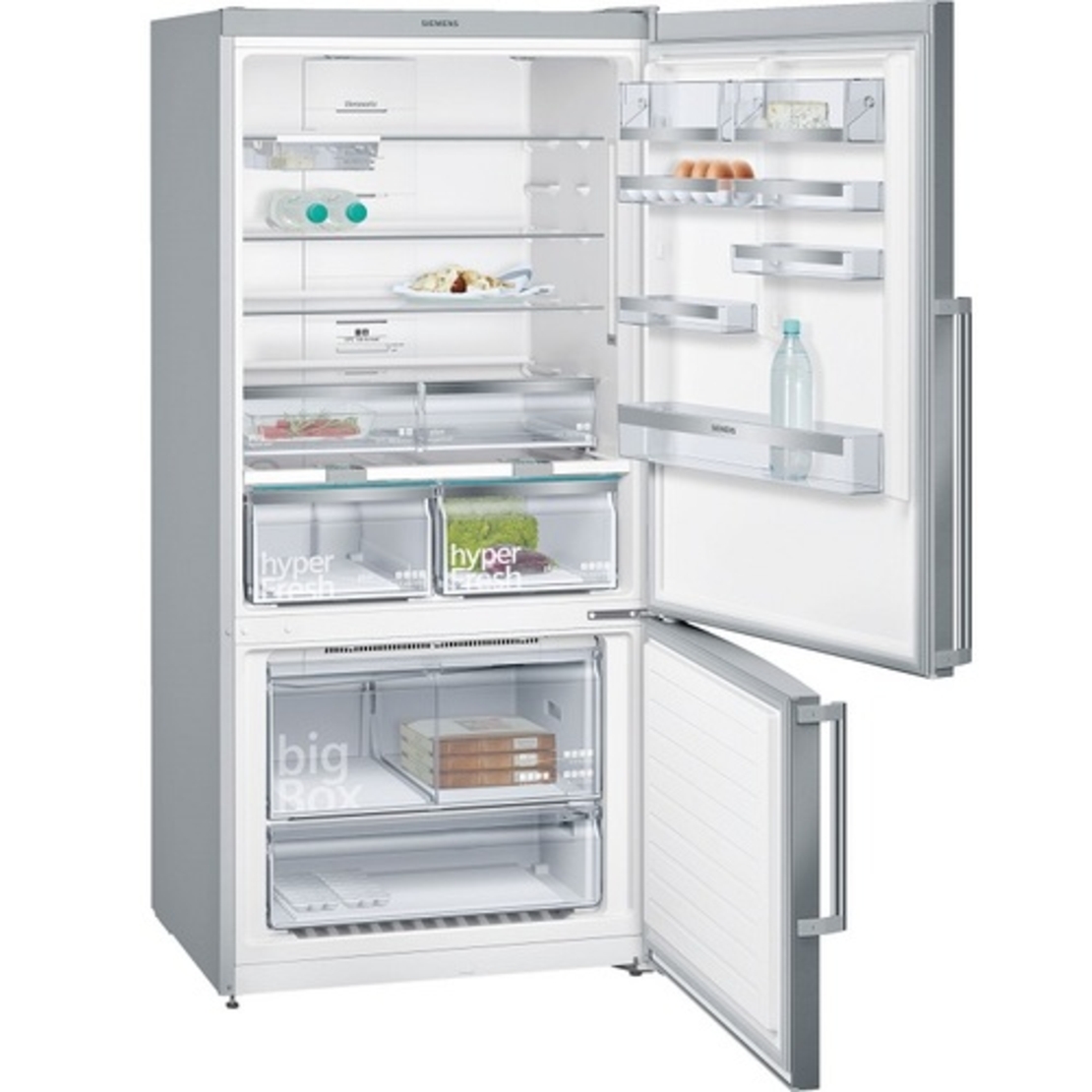 מקרר ‏מקפיא תחתון סימנס Siemens KG86NAI31L ‏617 ‏ליטר 