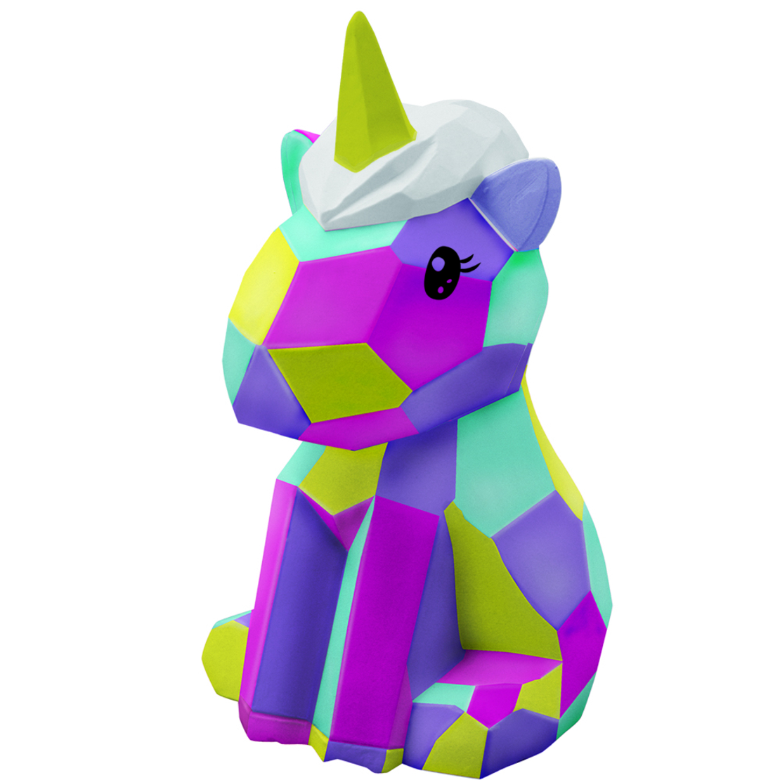 גבס לצביעה- דמות גאומטרית חד קרן