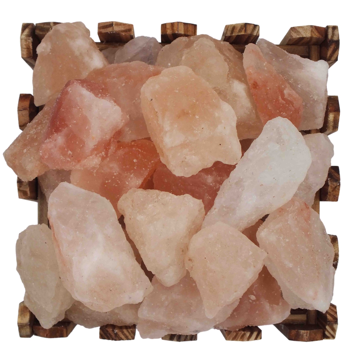 מנורת גבישי מלח דקורטיבית דוגמת גדר