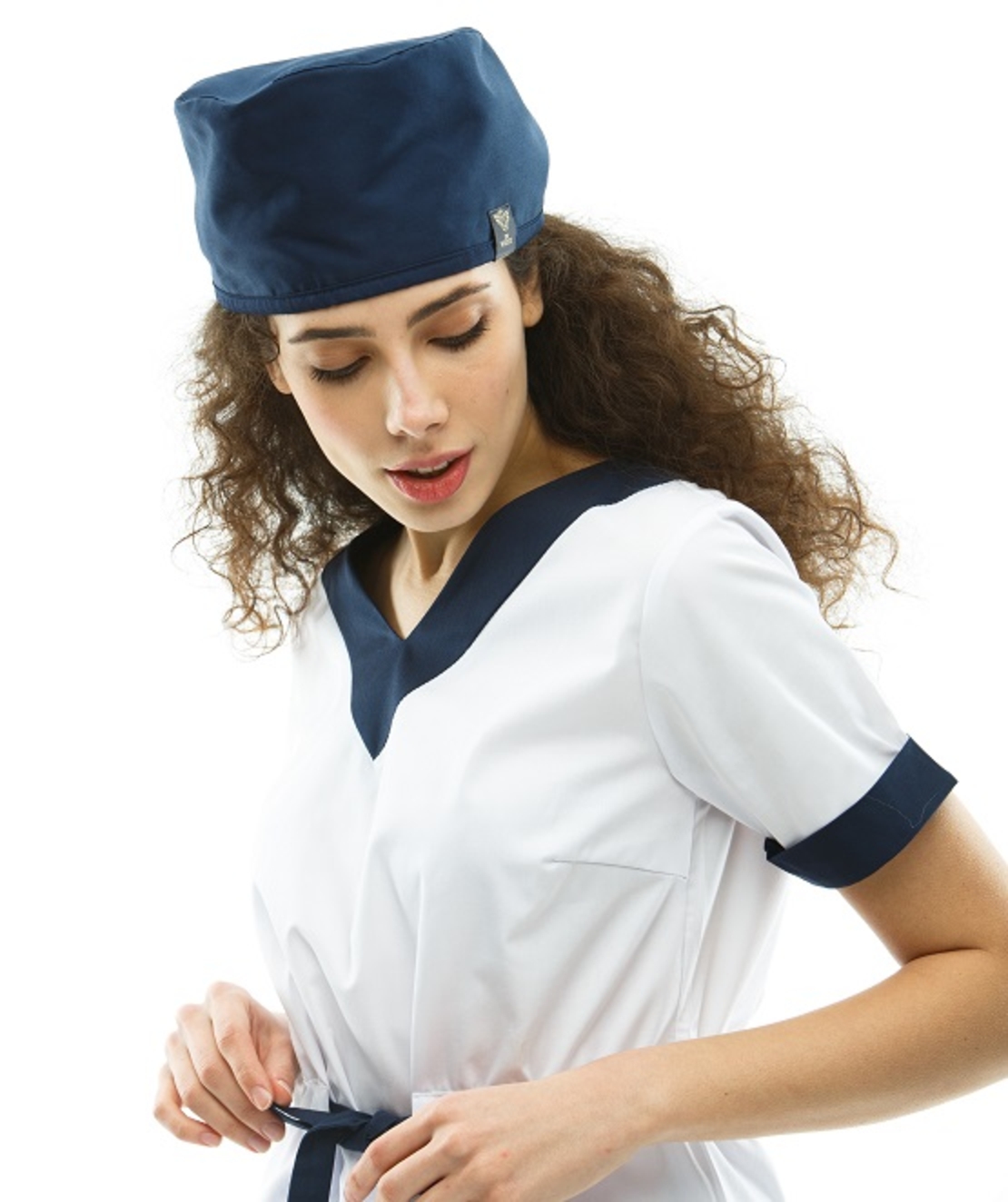 Scrubs set for women White/Navy 2387