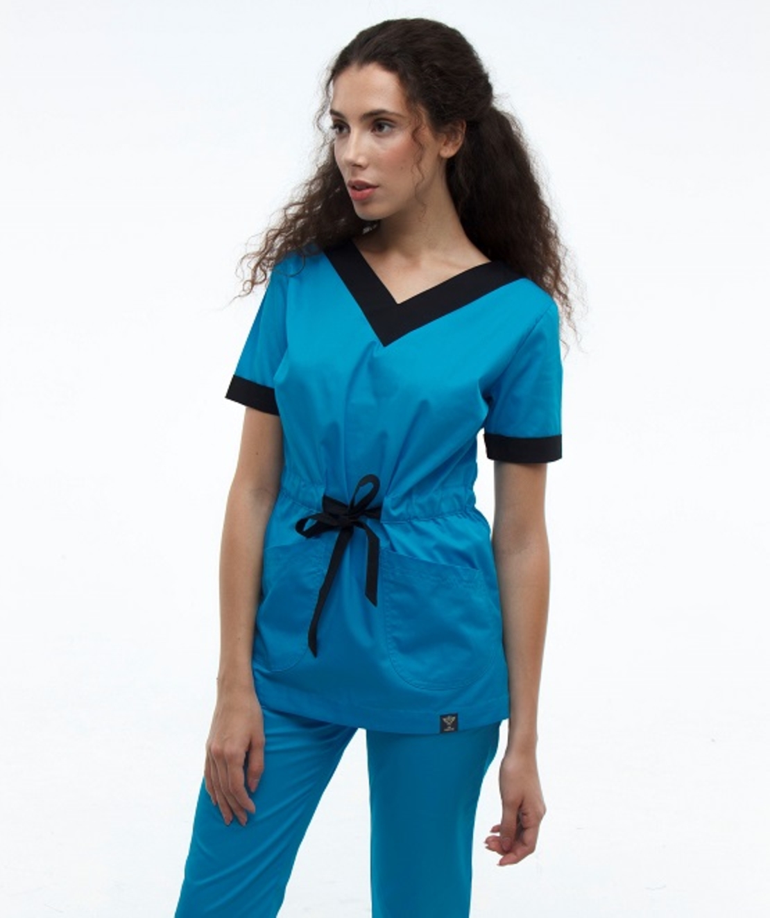 Женский хирургический костюм Голубой 2387