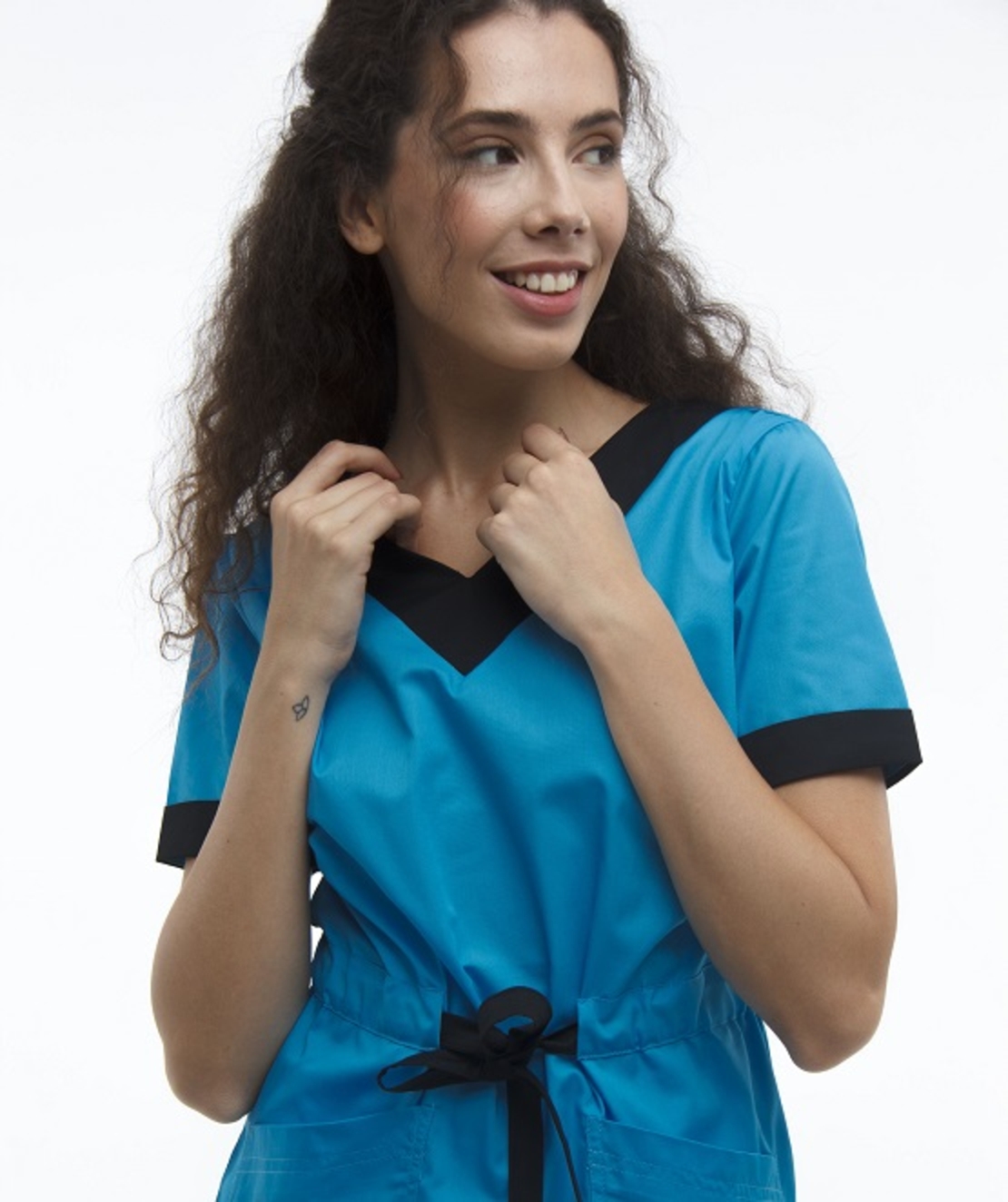 Женский хирургический костюм Голубой 2387