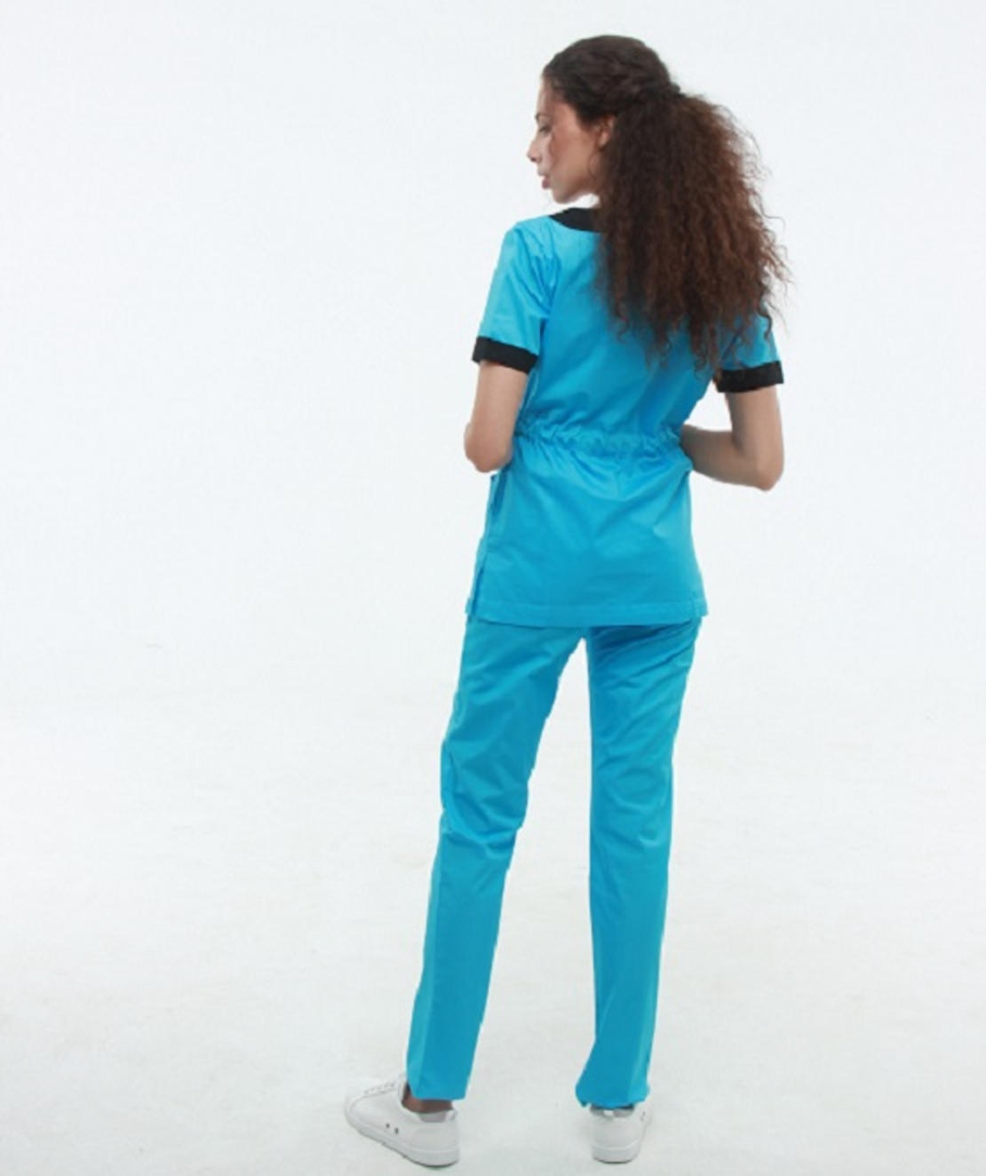 Женский хирургический костюм Голубой 2387