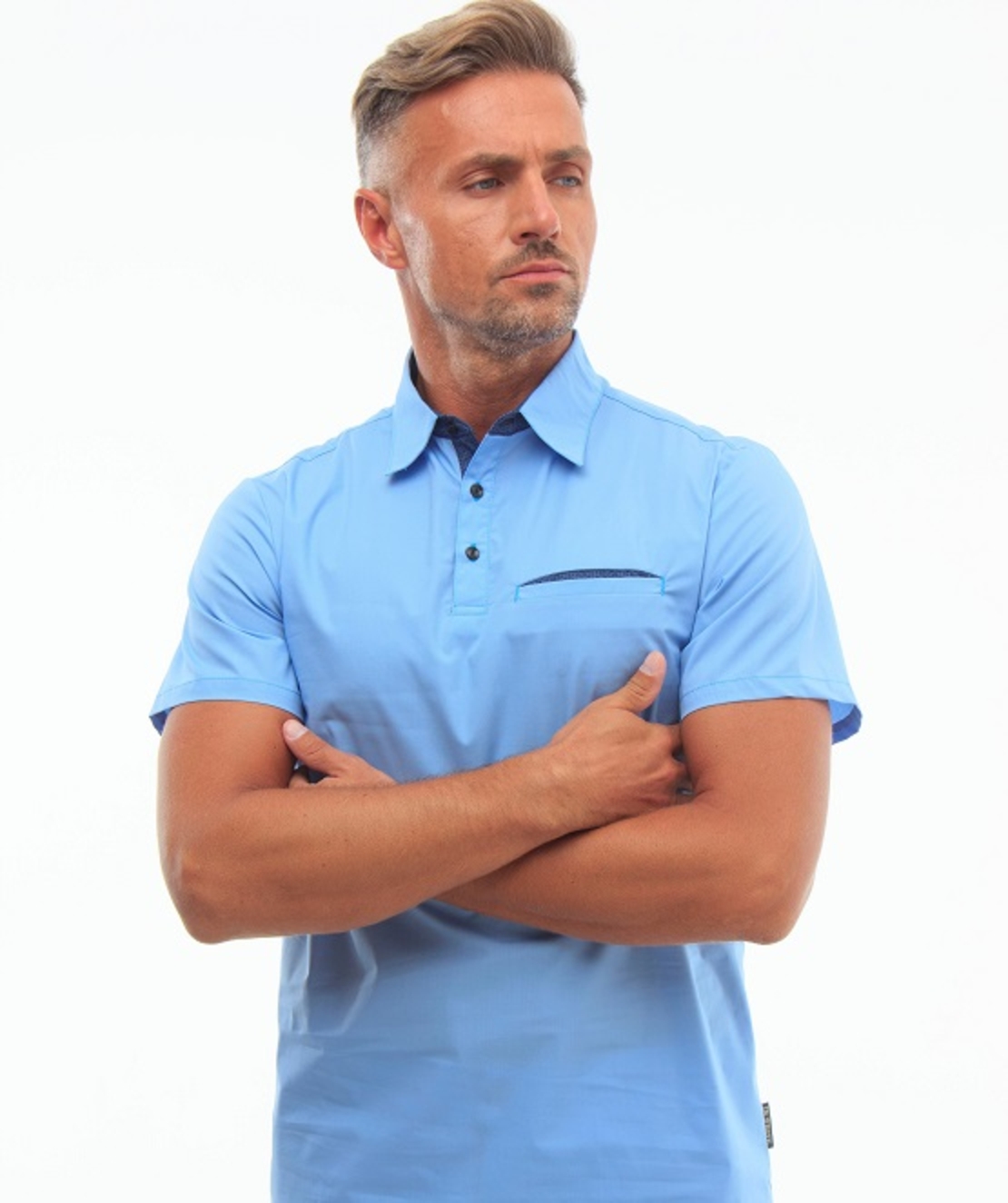 Scrubs set for men In White Special Blue 50085