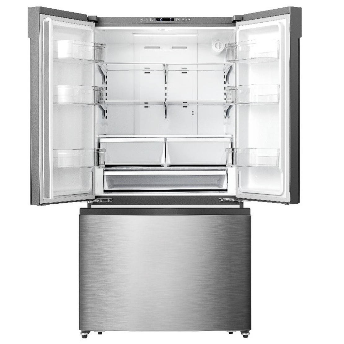 מקרר טריפל 3 דלתות מקפיא תחתון הייסנס דגם RT101 נירוסטה Hisense