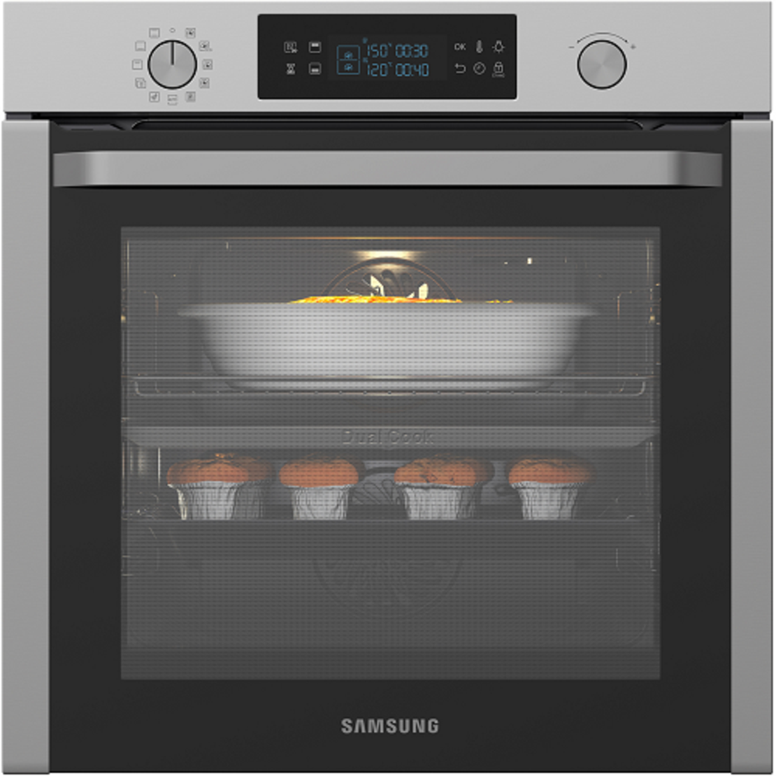 תנור בנוי סמסונג Samsung דגם NV75K5541RS מסדרת DUAL COOKING