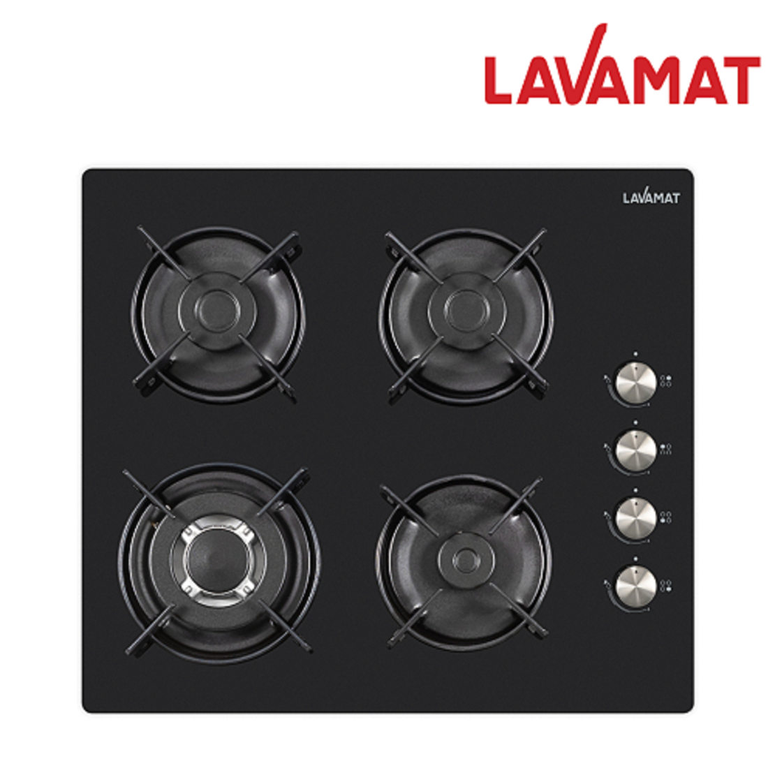 כיריים גז 4 להבות זכוכית LAVAMAT דגם LVH66