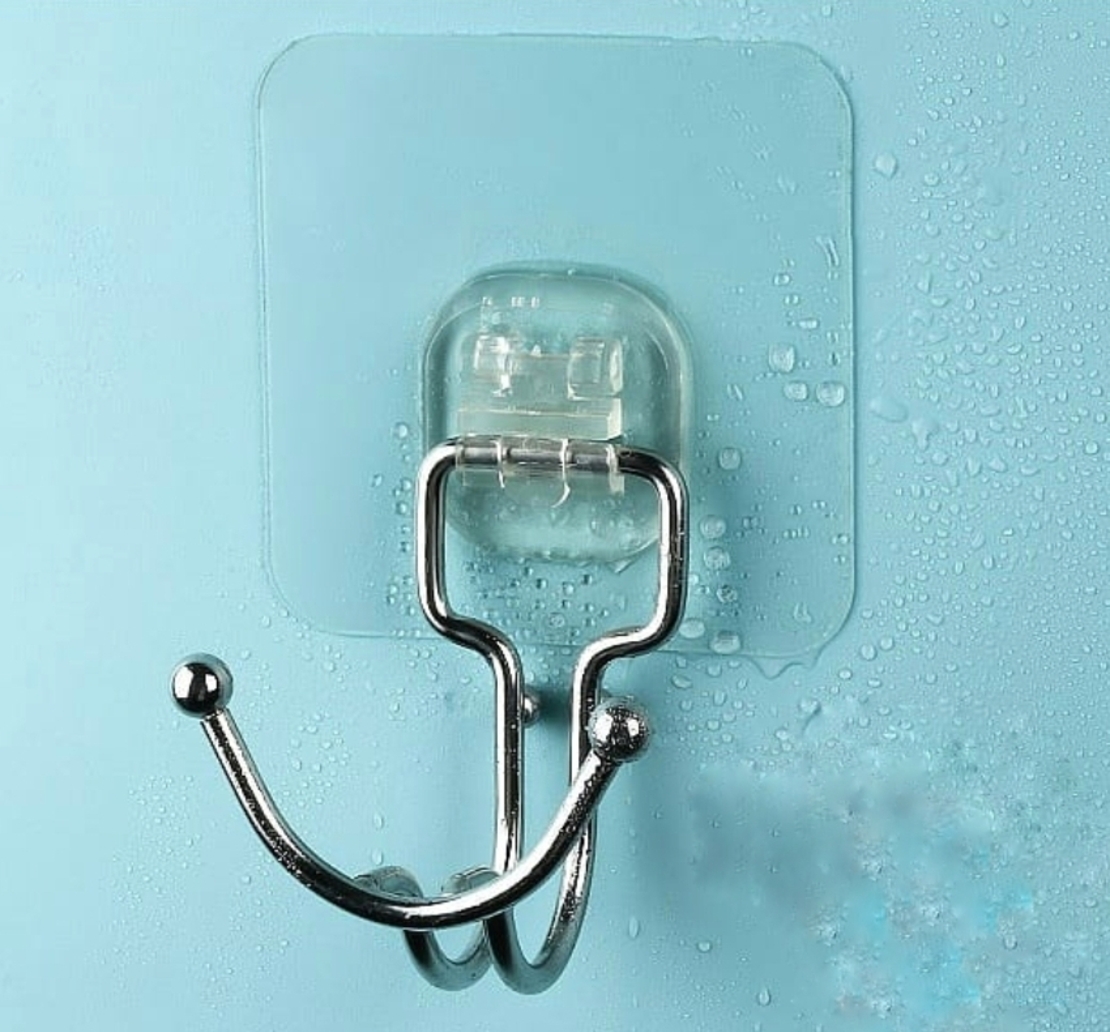 מחזיק זוג מגבות ללא קידוח עם 