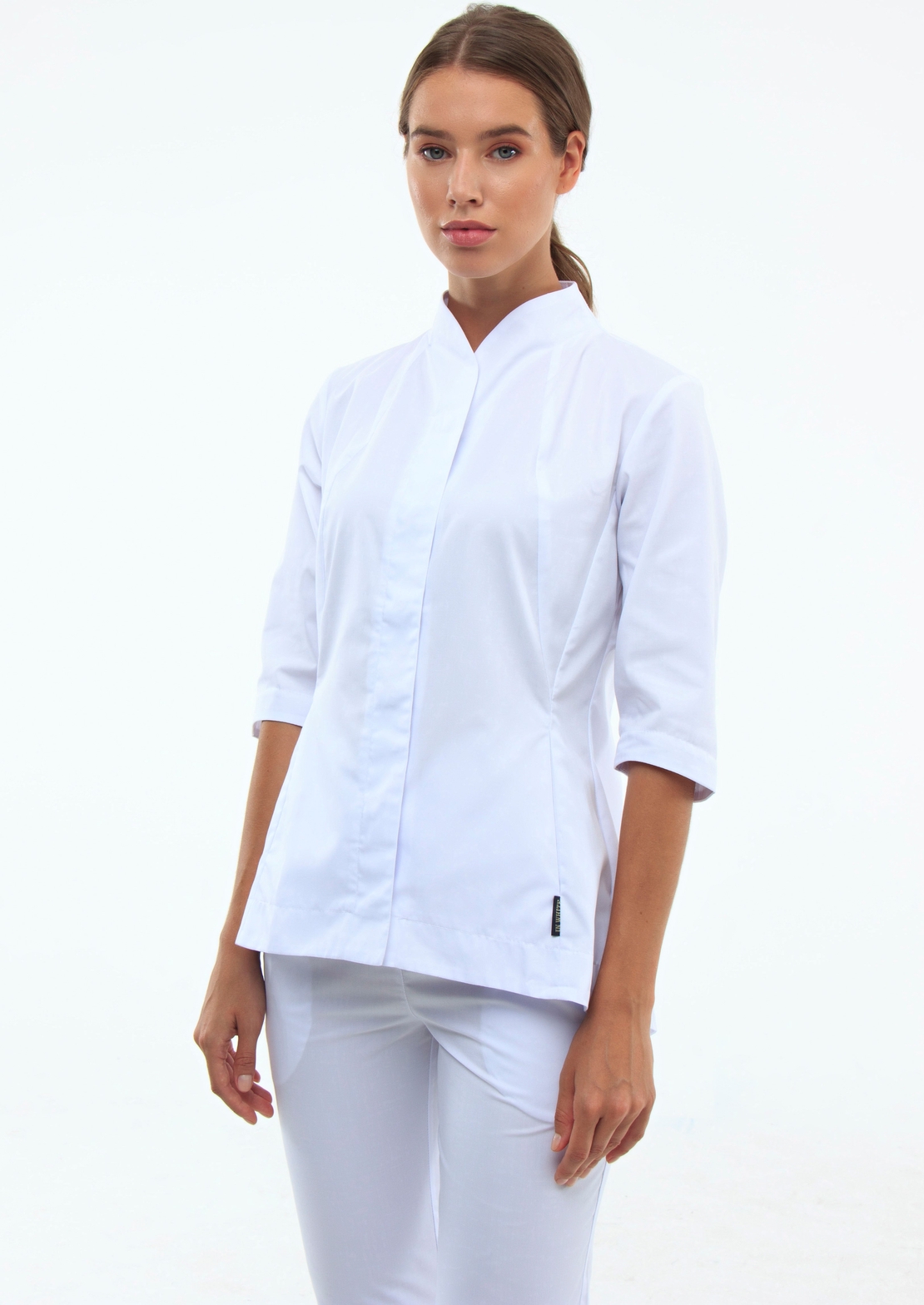 חליפה רפואית צבע לבן 13587