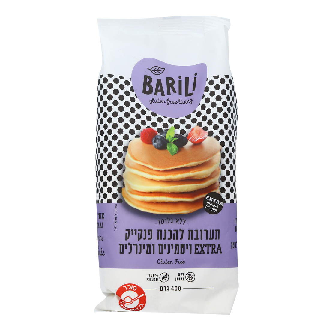 תערובת לפנקייק ללא גלוטן 400 גרם 