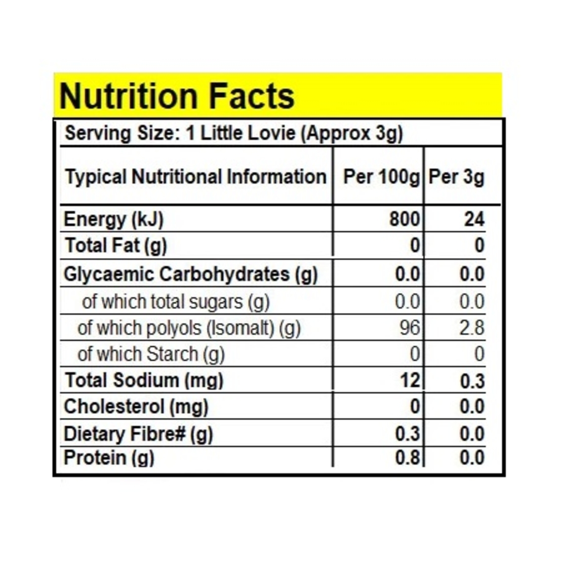   ליטל לוביז - סוכריות קשות ללא סוכר בטעם ליקוריץ 100 ג