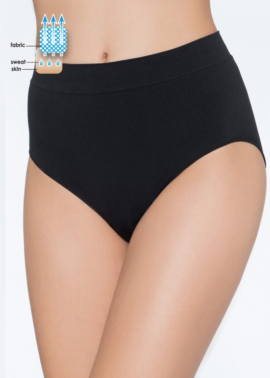 תחתון מקסי אל תפר - מנדף זיעה