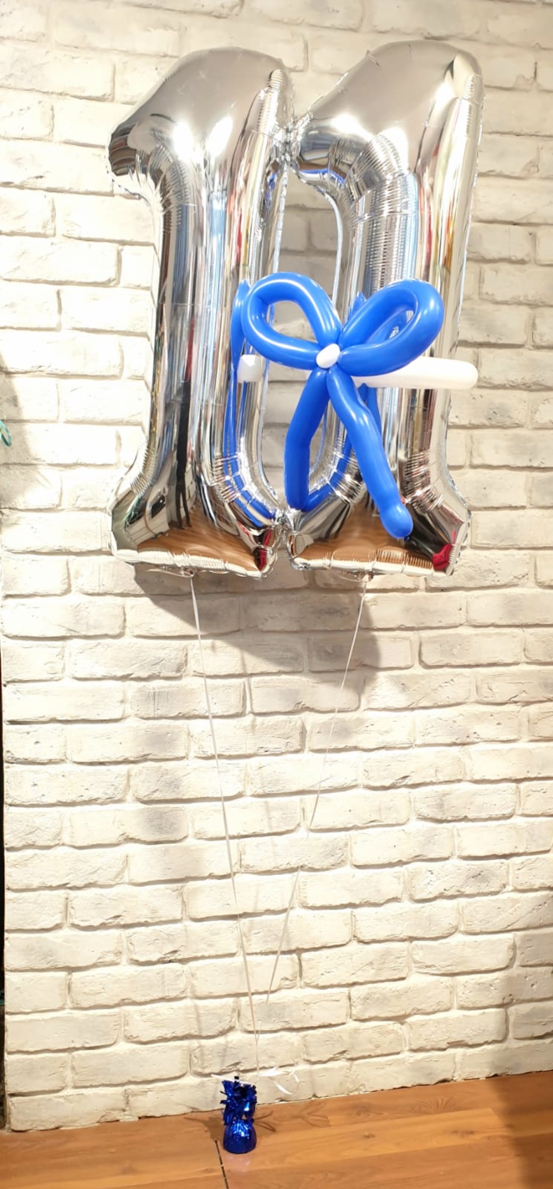 ספרות בהליום + פפיון על משקולת