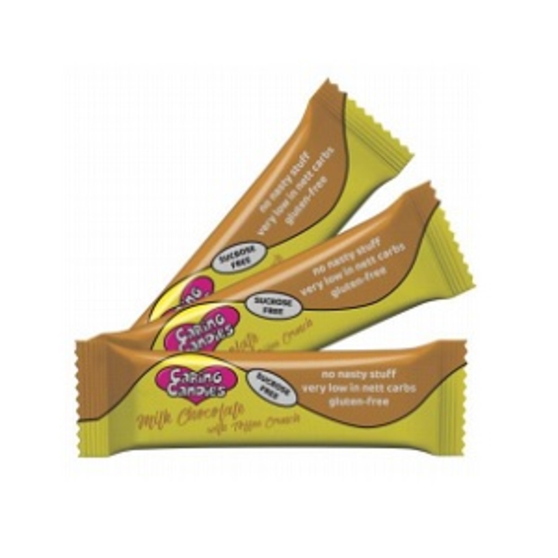 שוקולד 30% חלבי - ללא סוכר עם שבבי בטעם טופי 50 גר'