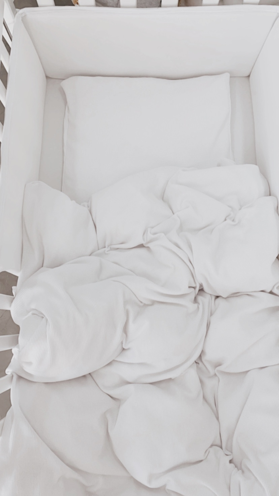 סט מצעים מלא למיטת תינוק | ג'רסי וופל