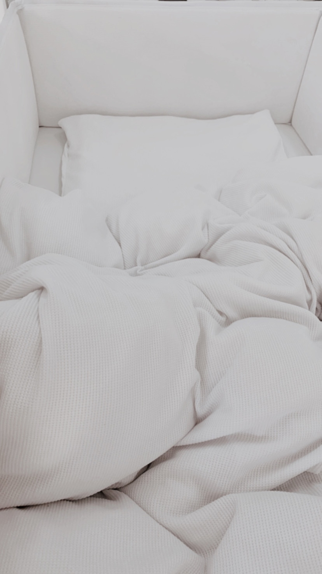 ציפה לשמיכה | ג'רסי וופל לבן