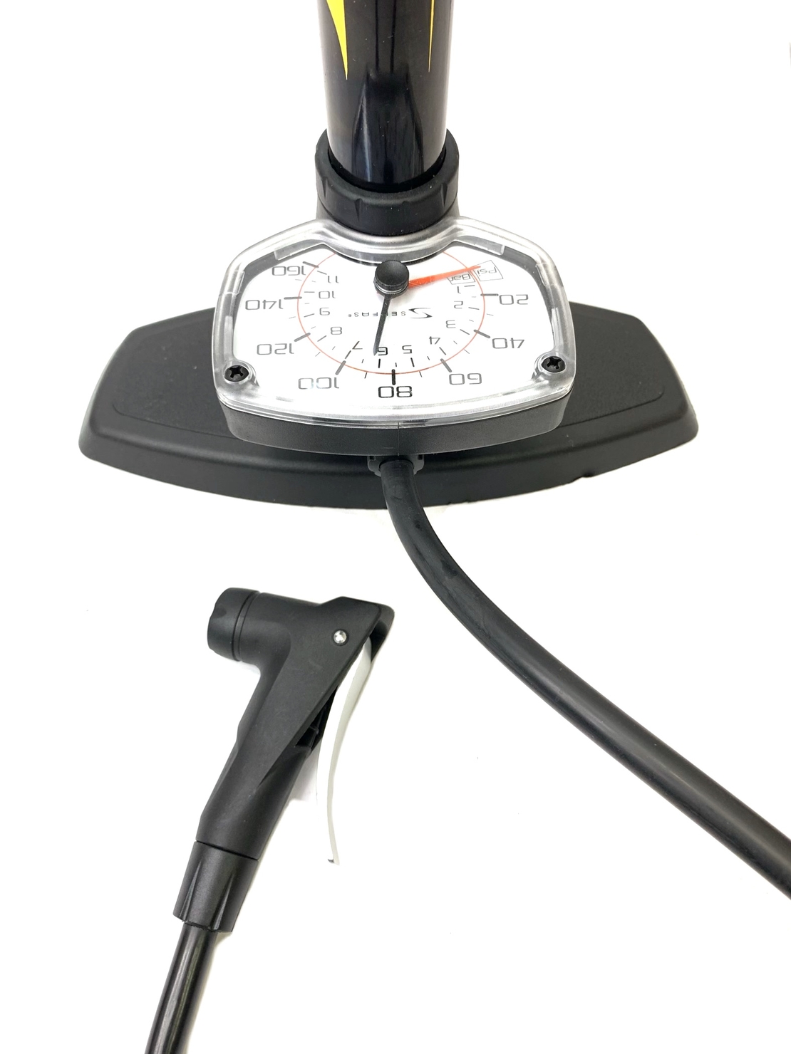 משאבה ידנית + שעון לבלון מתנפח 