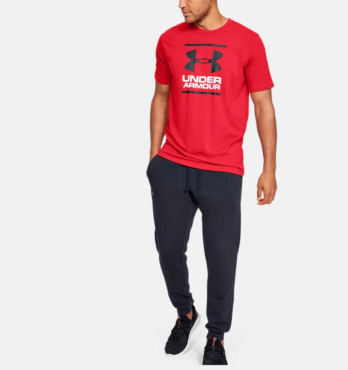 חולצת אנדר ארמור גברים | Under Armour GL Foundation Short Sleeve T-Shirt  