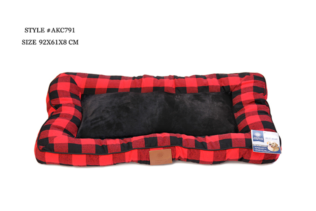 מזרן לכלב גדול משובץ