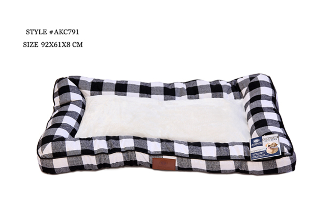 מזרן לכלב גדול משובץ