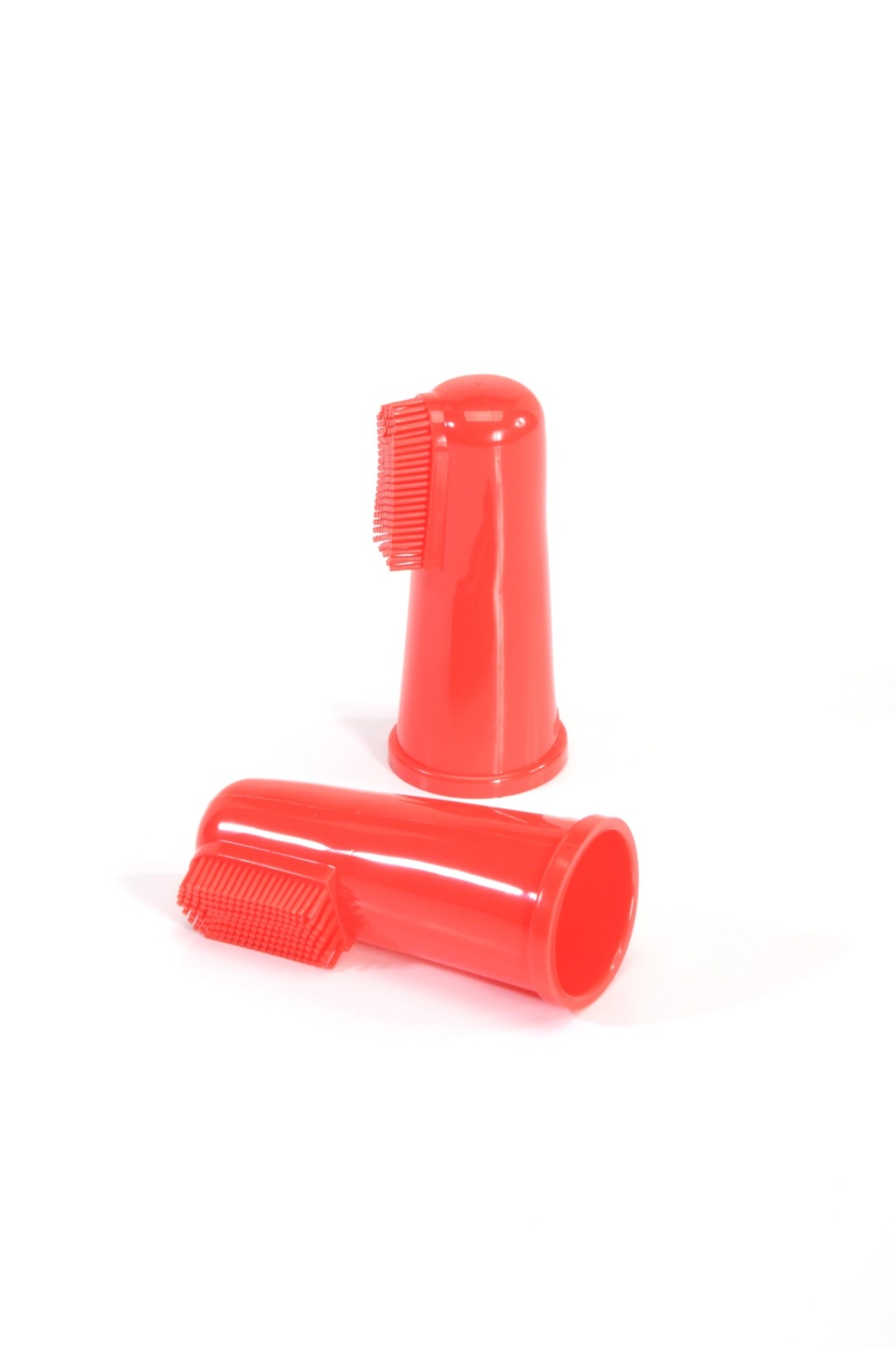 זוג מברשות שיניים לאצבע