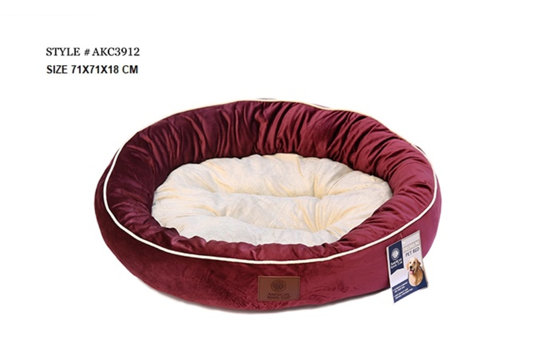 מיטה לכלב בינוני עגולה דגם חלק