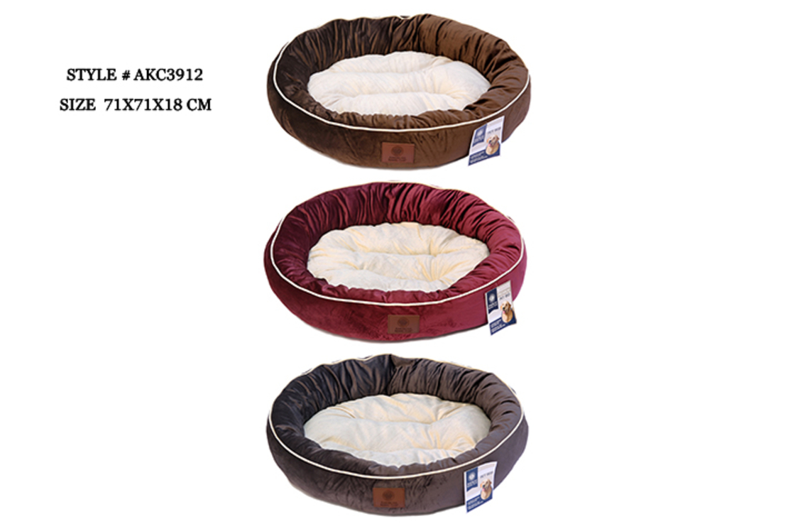 מיטה לכלב בינוני עגולה דגם חלק