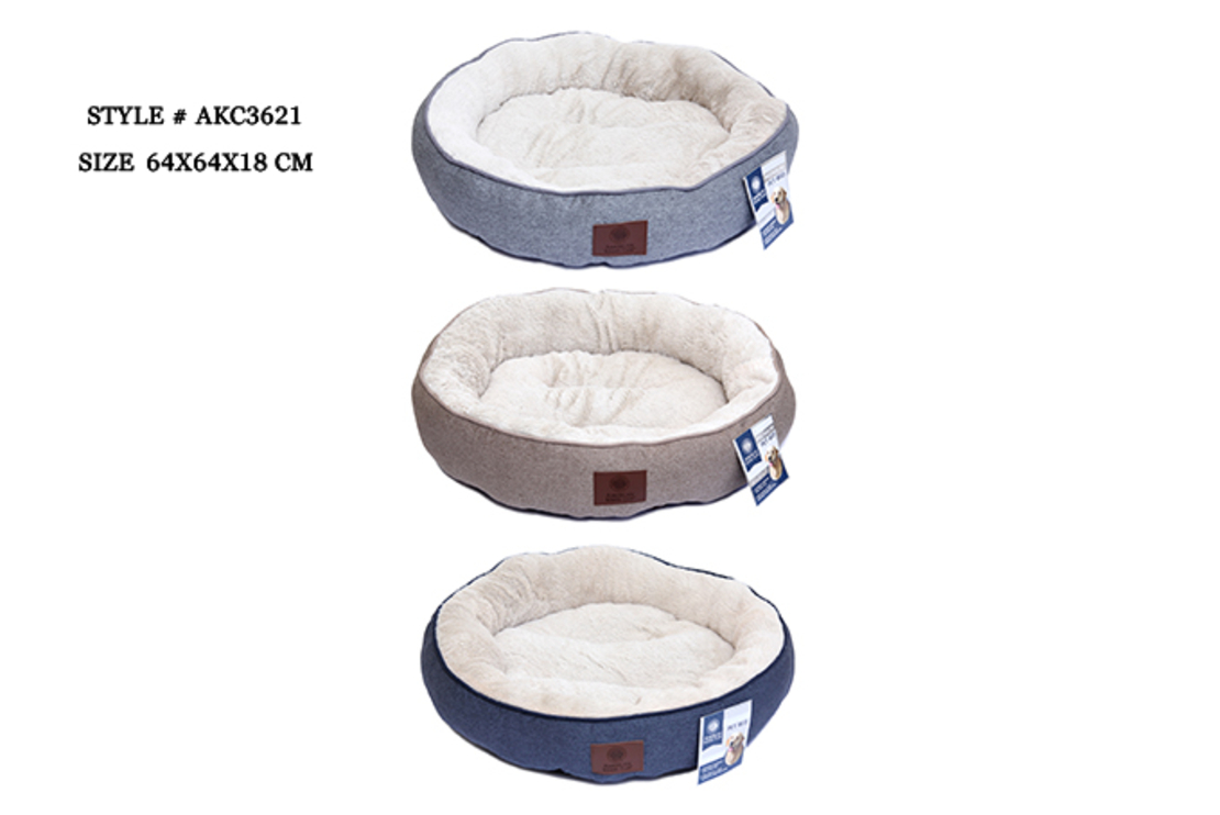 מיטה לכלב בינוני עגולה דגם פרוותי