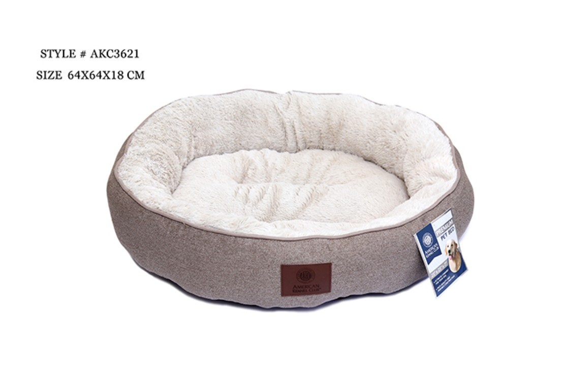 מיטה לכלב בינוני עגולה דגם פרוותי