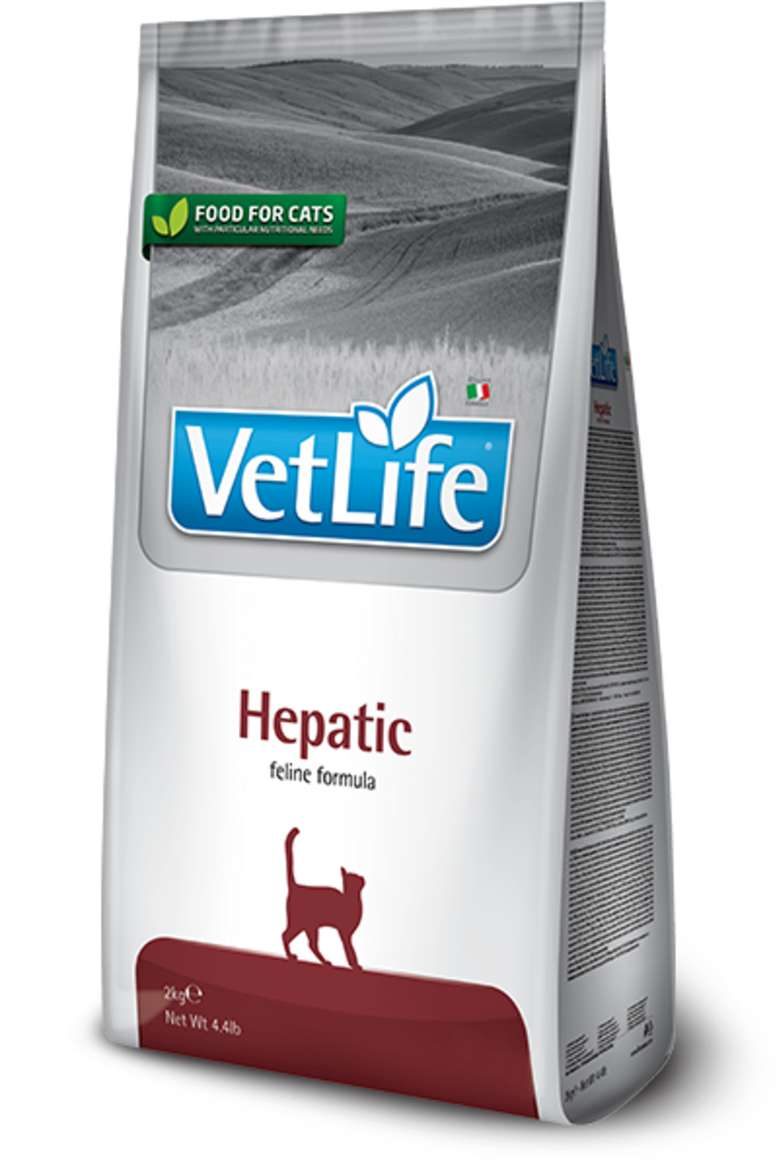 Vet Life Hepatic וט לייף הפטיק מזון רפואי לחתול עם בעיות בכבד 2 ק