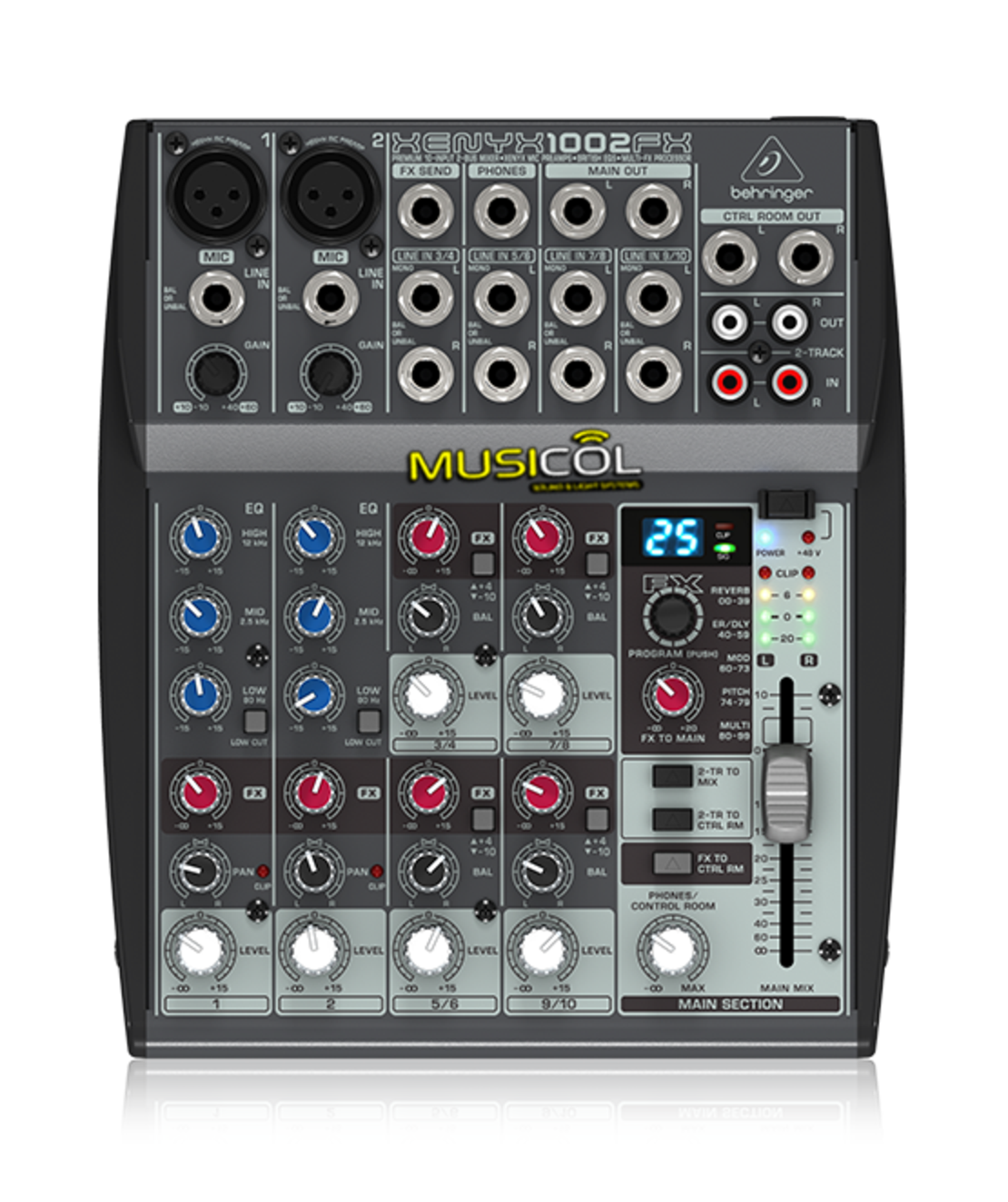 מיקסר 10 כניסות ואפקט שירה XENYX 1002FX