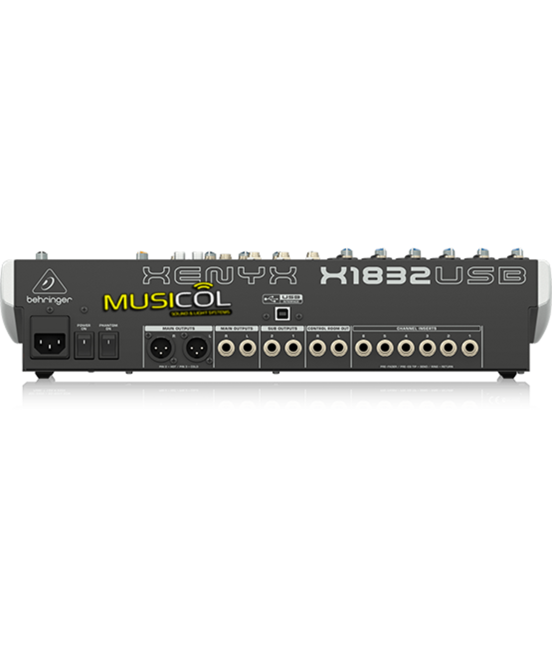 מיקסר 14 ערוצים עם אפקט לשירה BEHRINGER XENYX X1832USB 