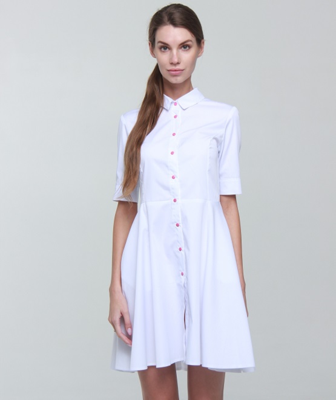 שמלת מדים מעוצבת צבע כחול כהה 119