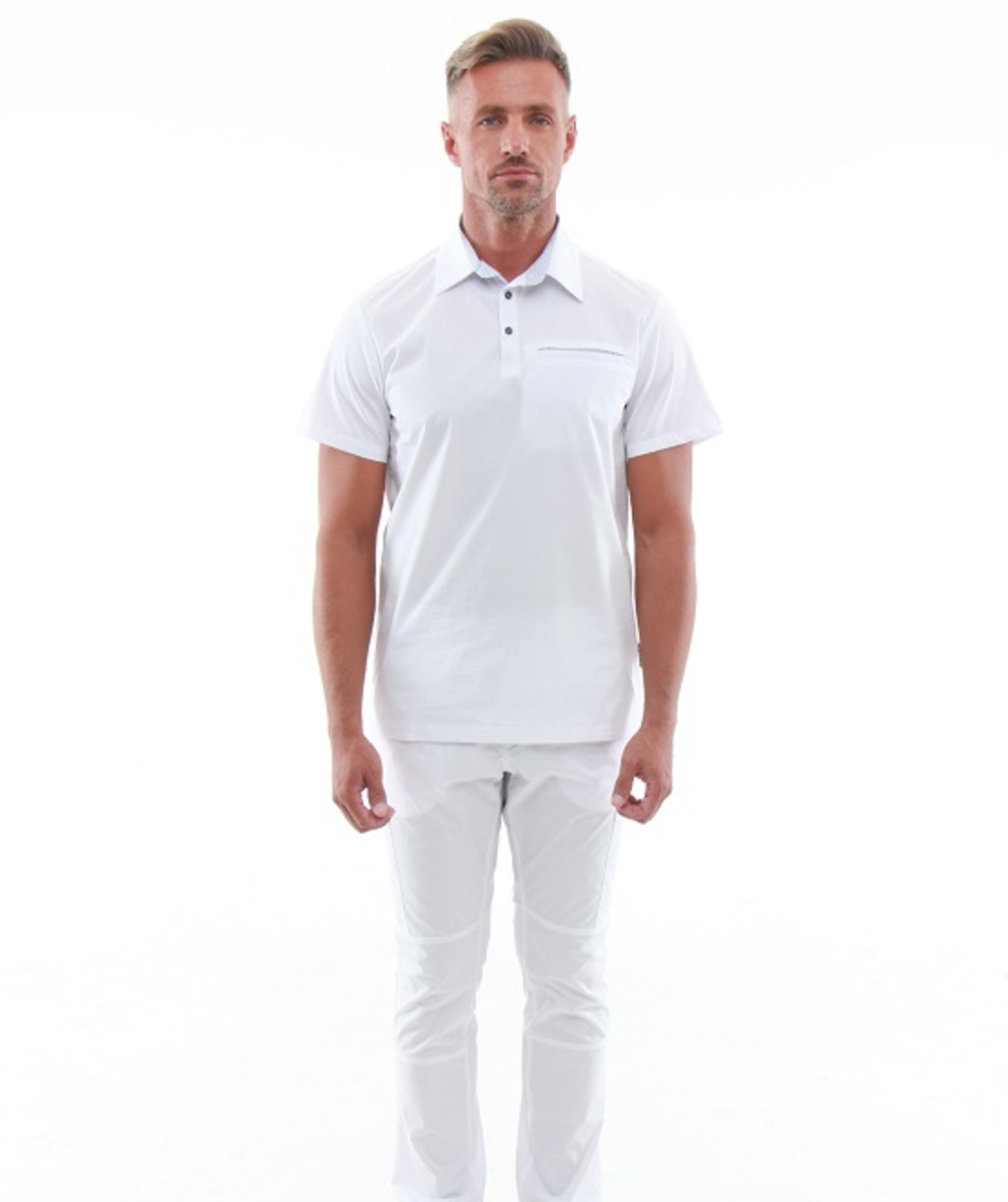 Scrubs set for men In White Special Blue 50085