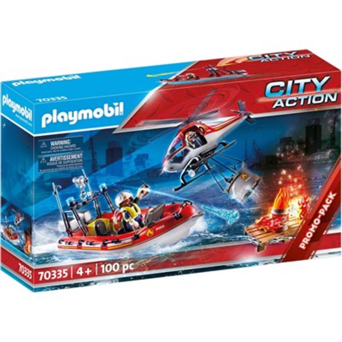 פליימוביל 70335 - מסוק וסירת הצלה