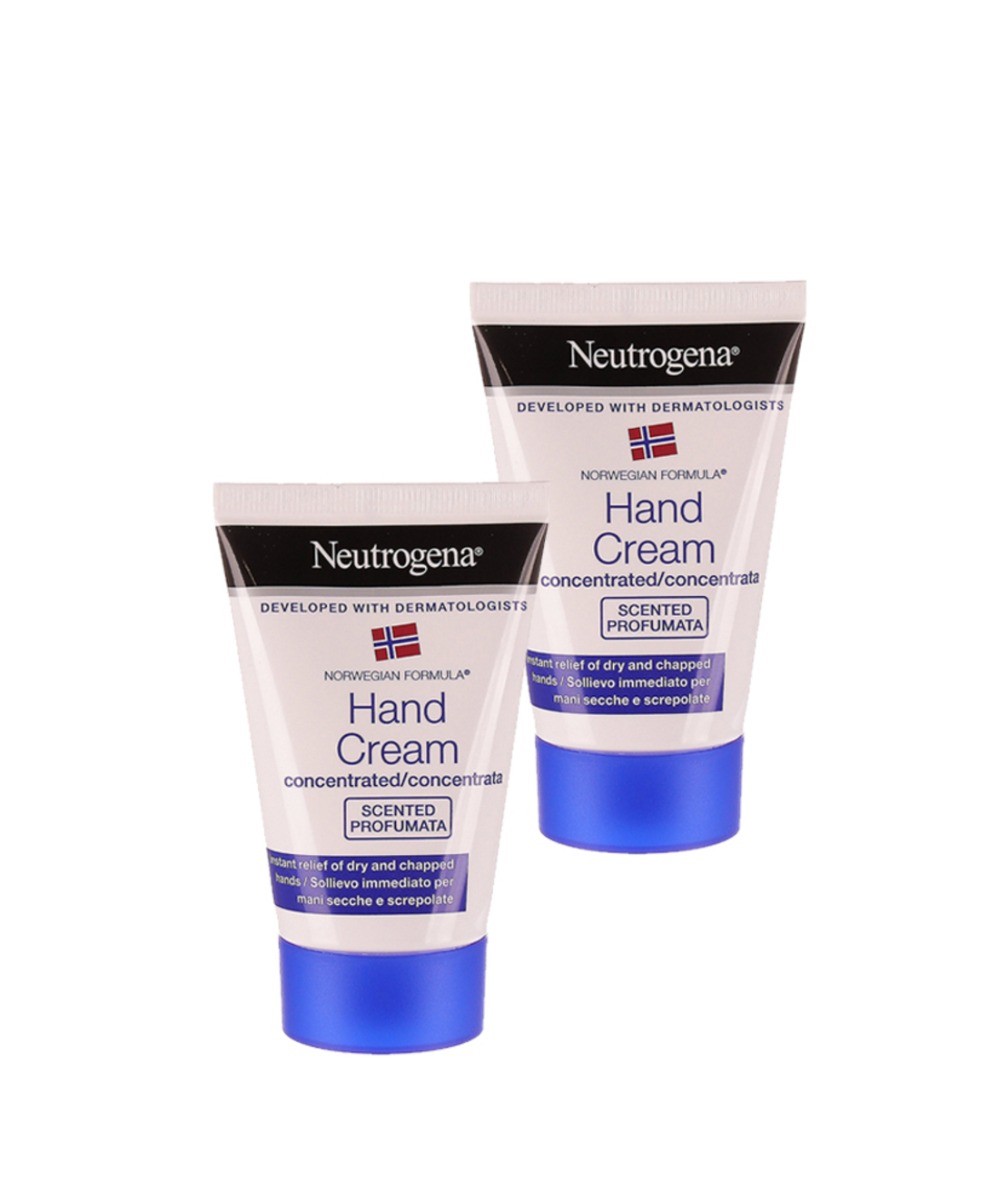 ניוטרוג'ינה זוג קרם ידיים מרוכז 2* 50 מ